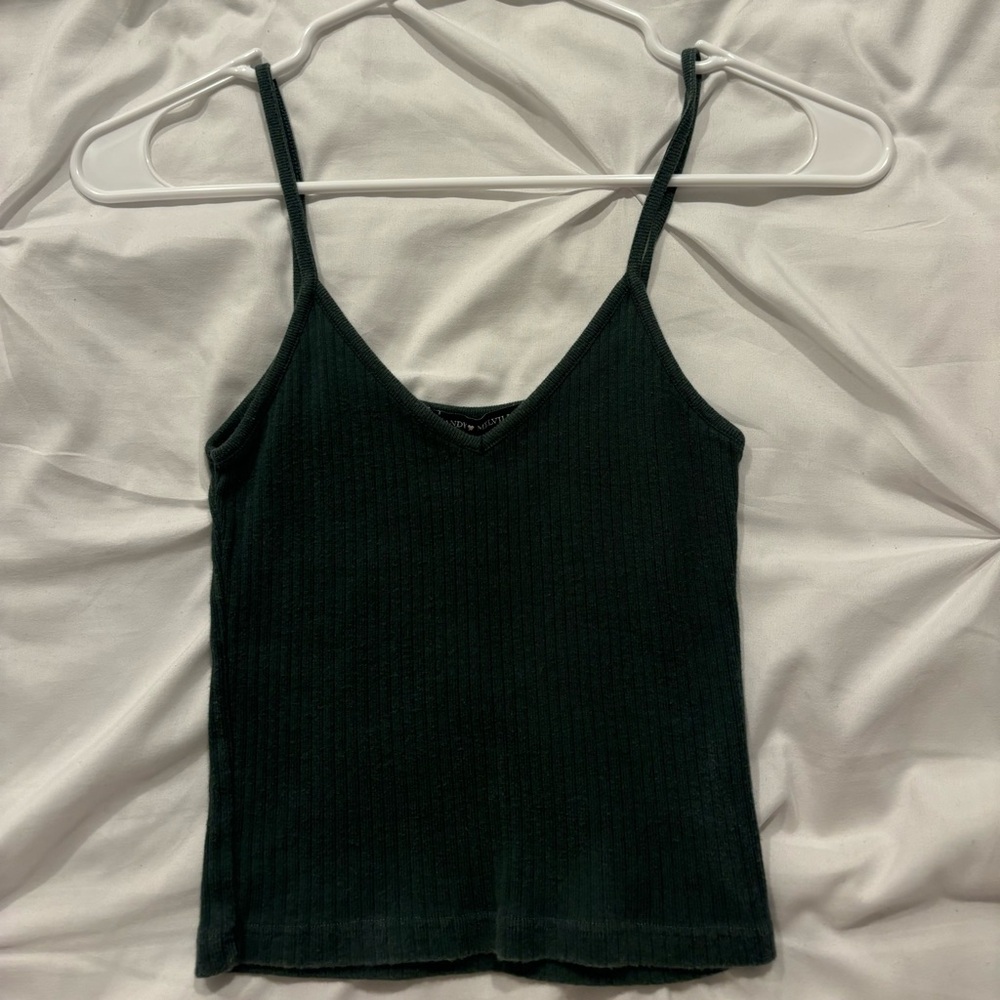Brandy Melville dark green tank top